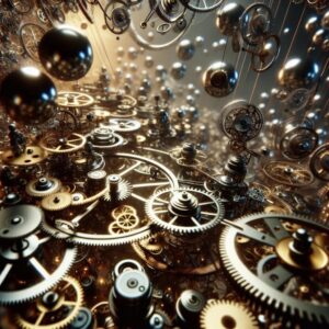 Picture a world where time is woven from threads of brass and steel.