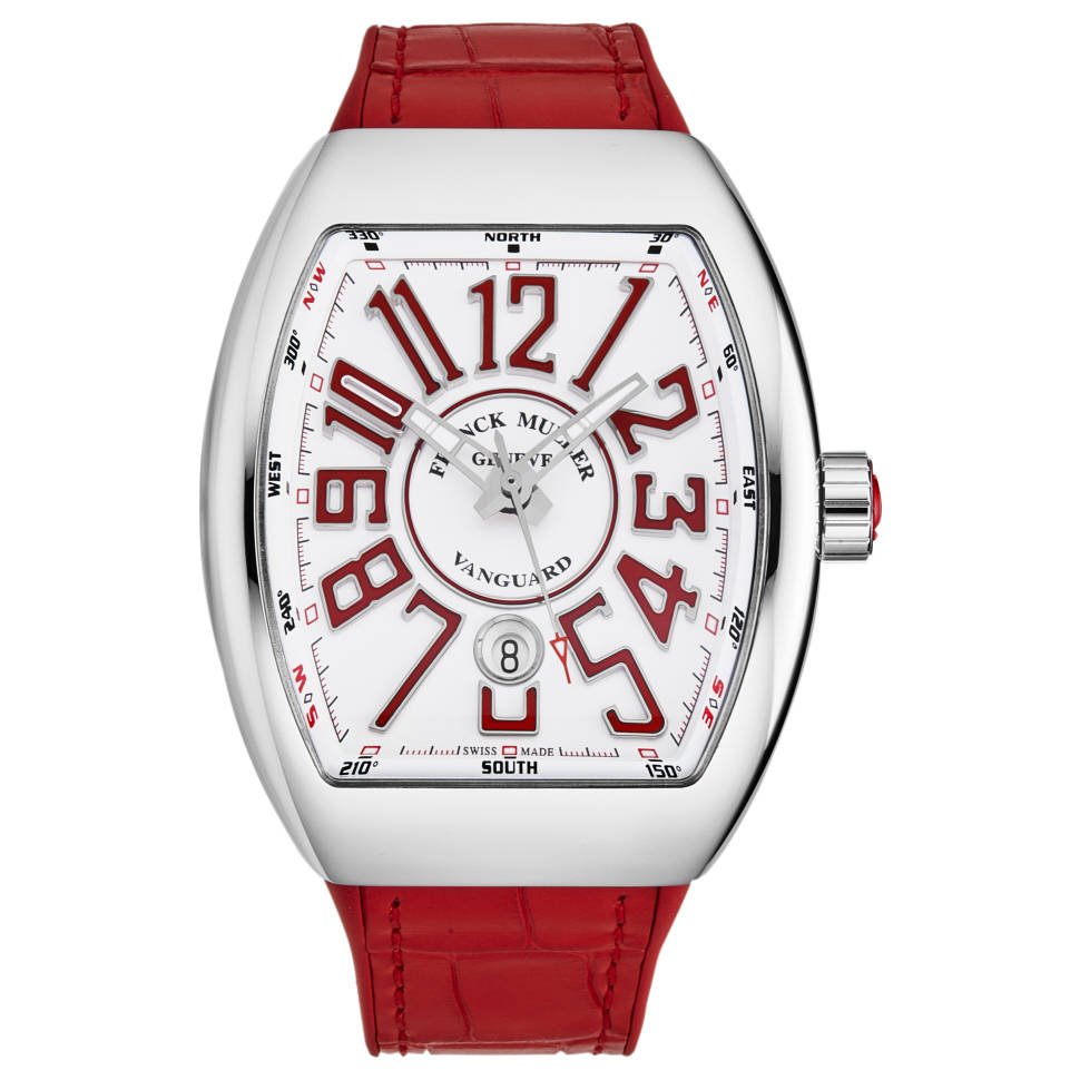 Franck Muller Vanguard Men's Automatic Watch 45SCWHTWHTRED