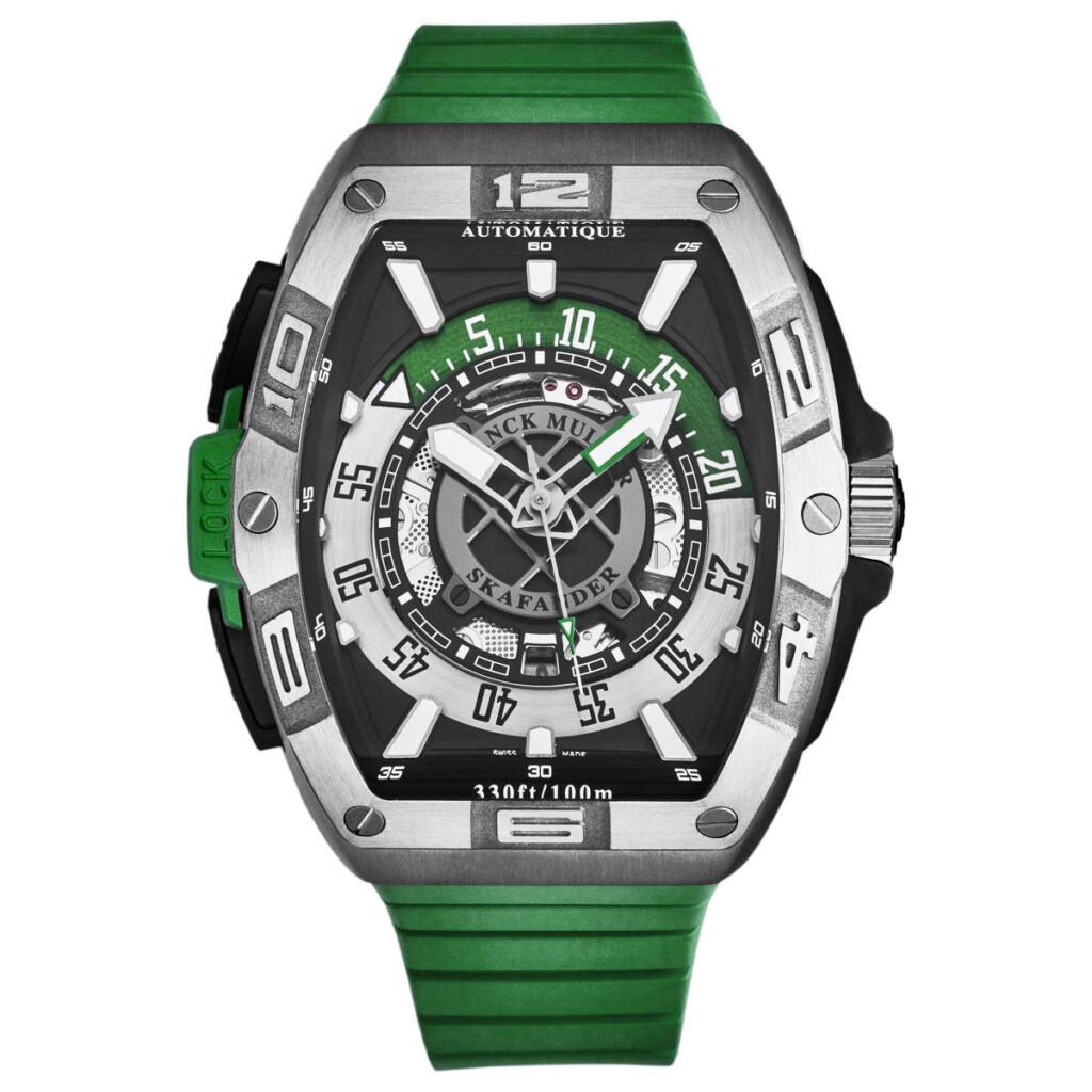 Franck Muller Skafander Men's Automatic Watch 46SCSKFBLKGRN