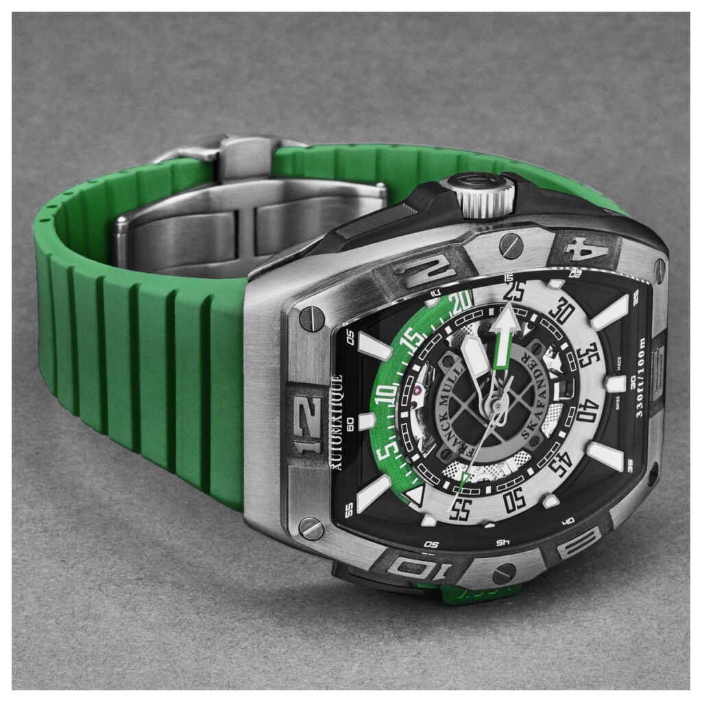 Franck Muller Skafander Men's Automatic Watch 46SCSKFBLKGRN