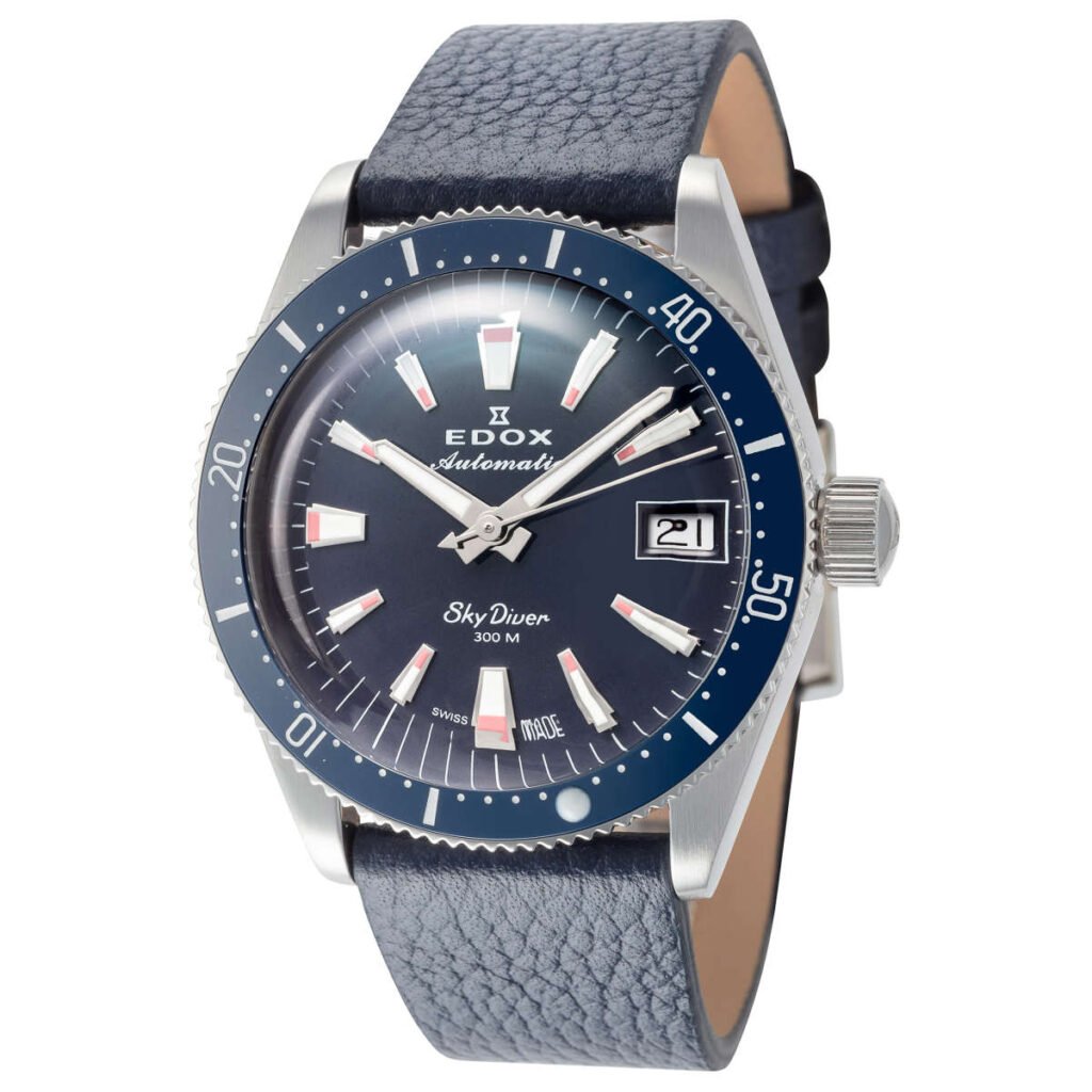 Edox SkyDiver Unisex Automatic Watch 80131-3BUC-BUICO