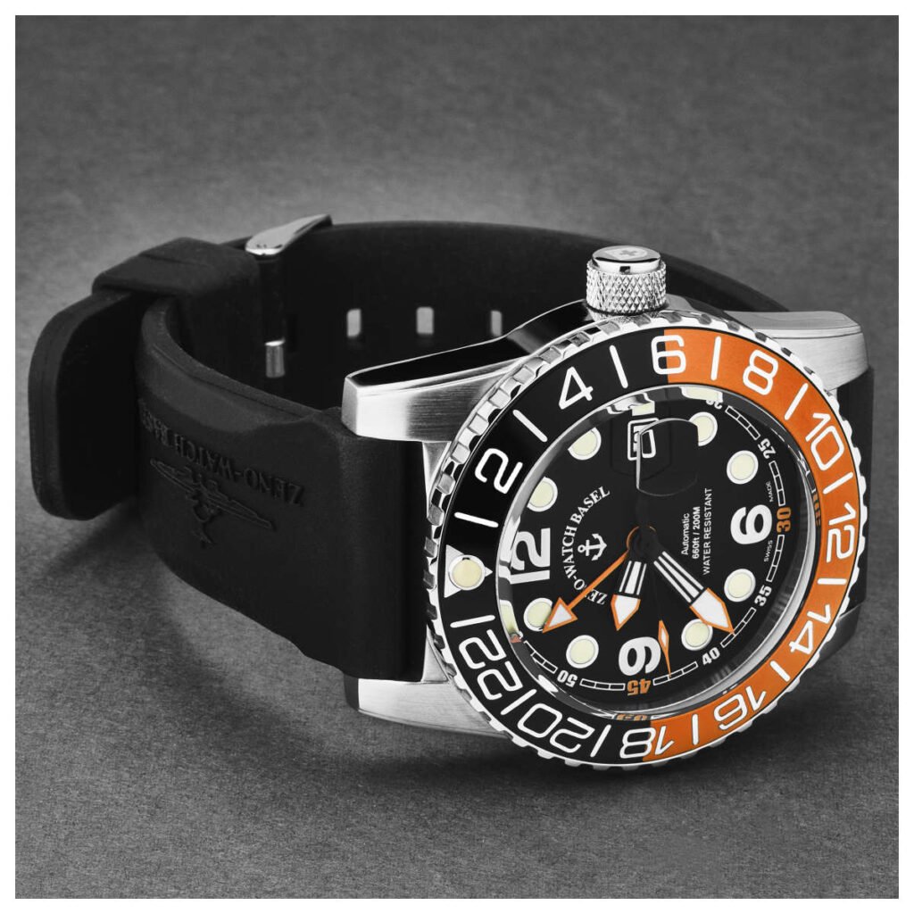 Zeno Airplane Diver Men's Automatic Watch 6349GMT-3-A15