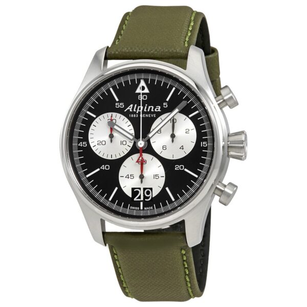 Alpina Startimer Pilot Military Big Date Chronograph Men's Watch AL-372BS4S6