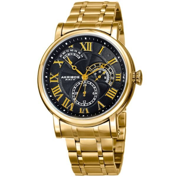 Akribos Xxiv Men’s Watch AK1001YGB