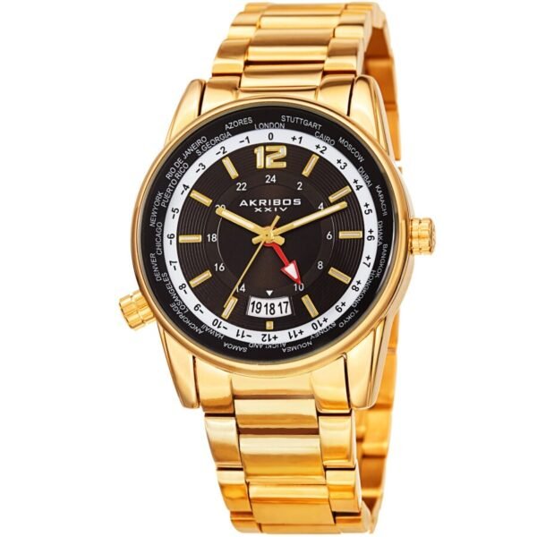 Akribos Xxiv Men’s Watch AK1021YGB
