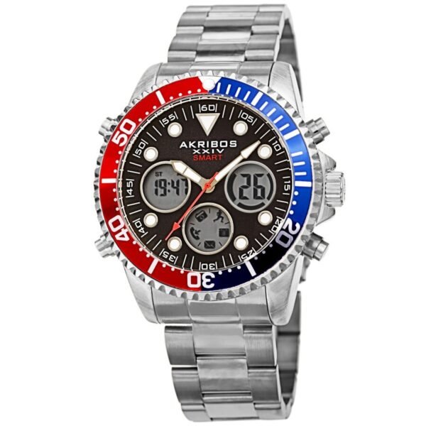 Akribos Xxiv Men's Smart Watch AK1094SSBK