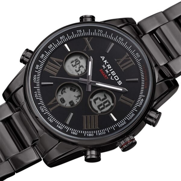 Akribos Xxiv Men's Smart Watch AK1095BK
