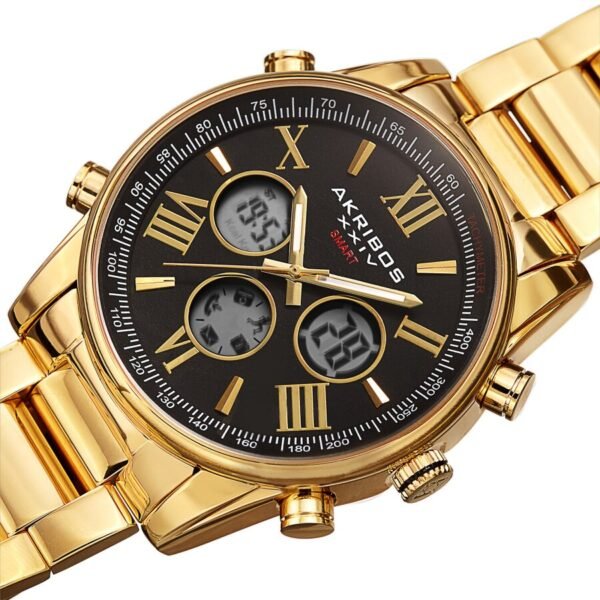 Akribos Xxiv Men’s Smart Watch AK1095YGBK