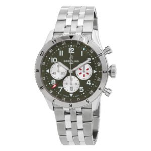 Breitling Super Avi Chronograph Men's Automatic Watch AB04452A1L1A1