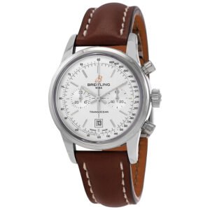 Breitling Transocean Chronograph 38 Automatic Silver Dial Men's Watch A4131012/G757.432X.A18D.1
