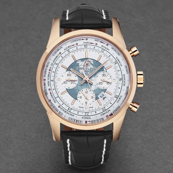 Breitling Transocean Unitime World Time Chronograph Men's Automatic Watch RB0510U0/A733LS