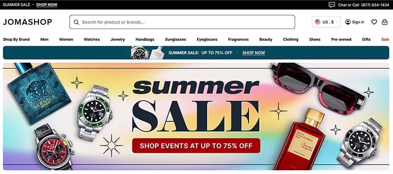 Jomashop store image