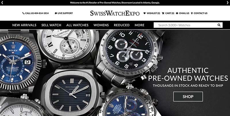 SwissWatchExpo store image