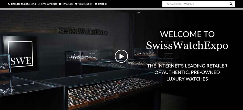 SwissWatchExpo store image